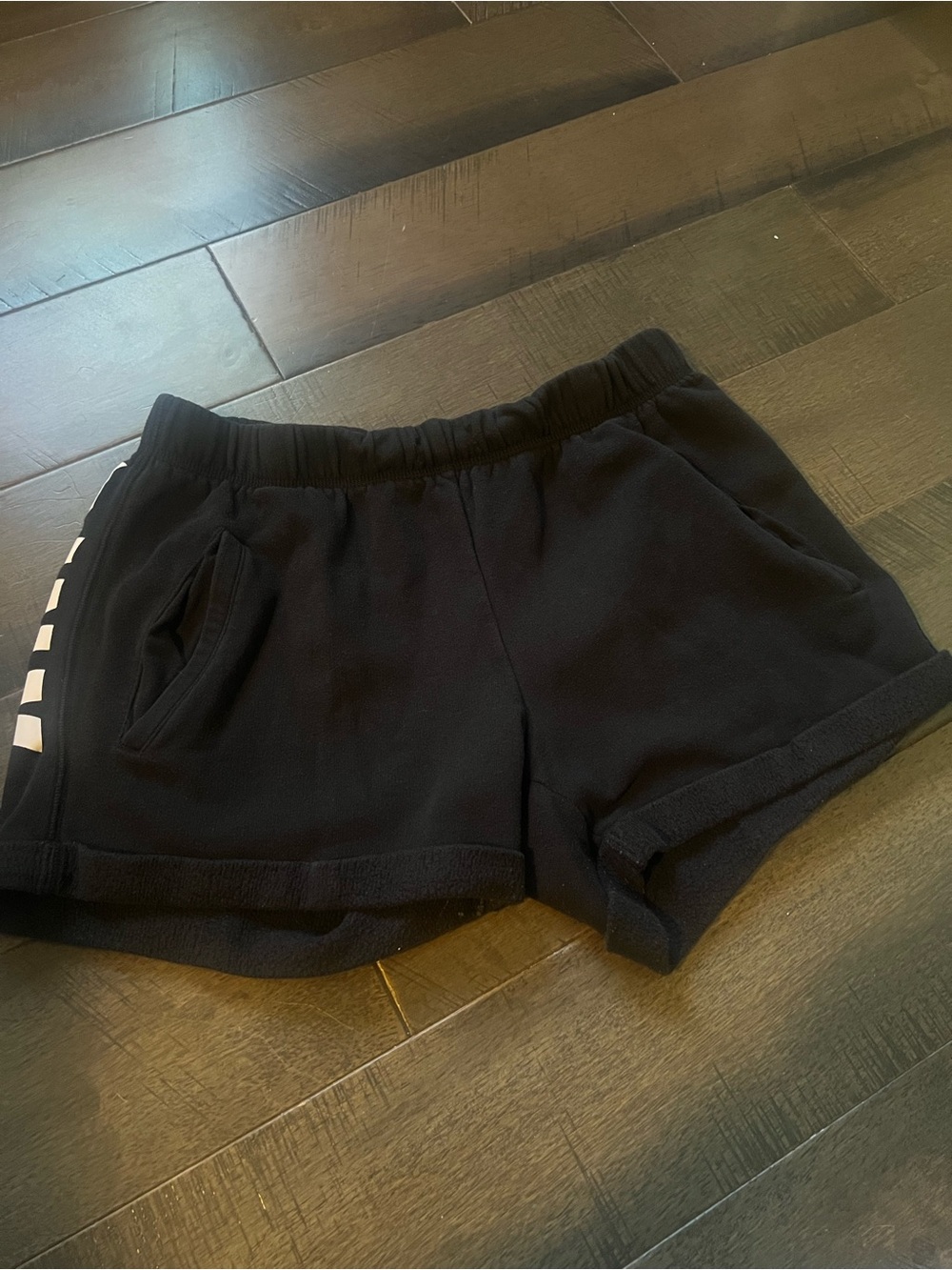 PINK Victoria's Secret Black Athletic Lounge Shorts